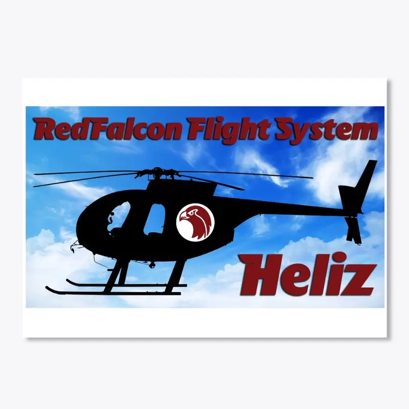 RedFalcon Flight System Heliz Sticker